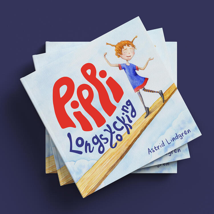 Cover for my interpretation of Pippi Longstocking
