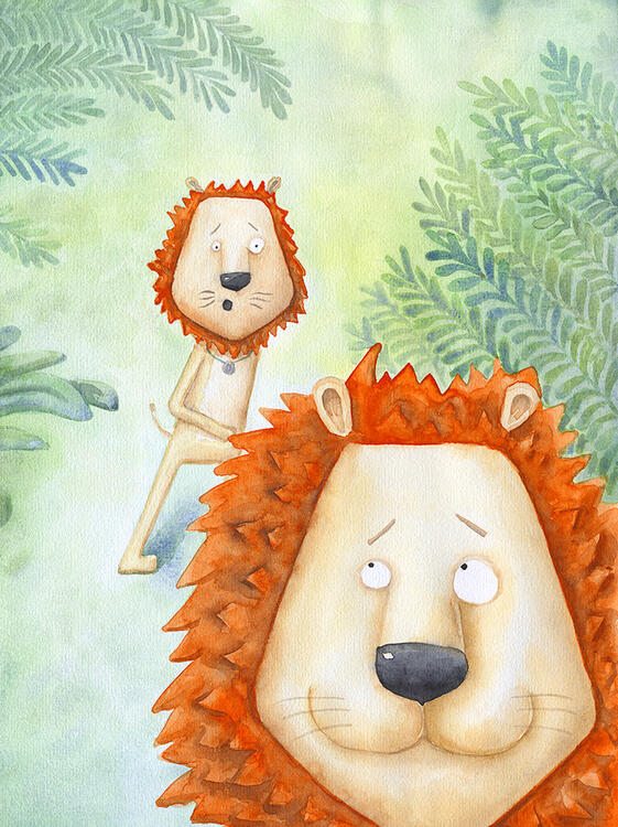 Illustration for children's book "Wisdom from the Gita for kids"