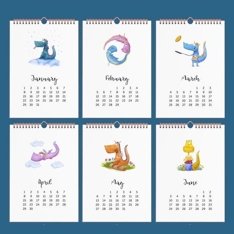 Illustrations for a calendar