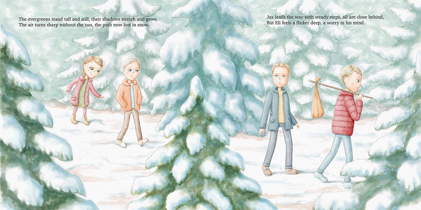 Illustration for children&#39;s book &quot;Beyond the Clover&quot;